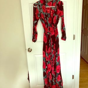 Lulus flower maxi dress
